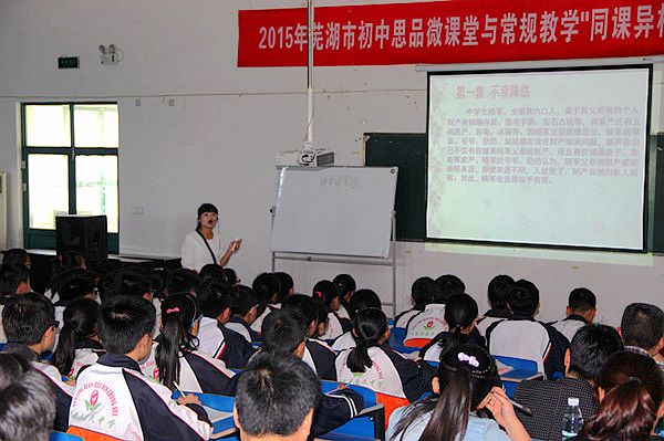2015年芜湖市不同区域思想品德教师教学交流活动在惠民中学成功举行