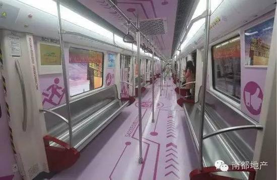 　　为配合西朗-燕岗段通车，广佛地铁近期将推出“开通号”，粉色系，萌萌哒。