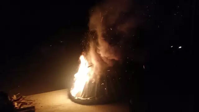 博文中学篝火晚会